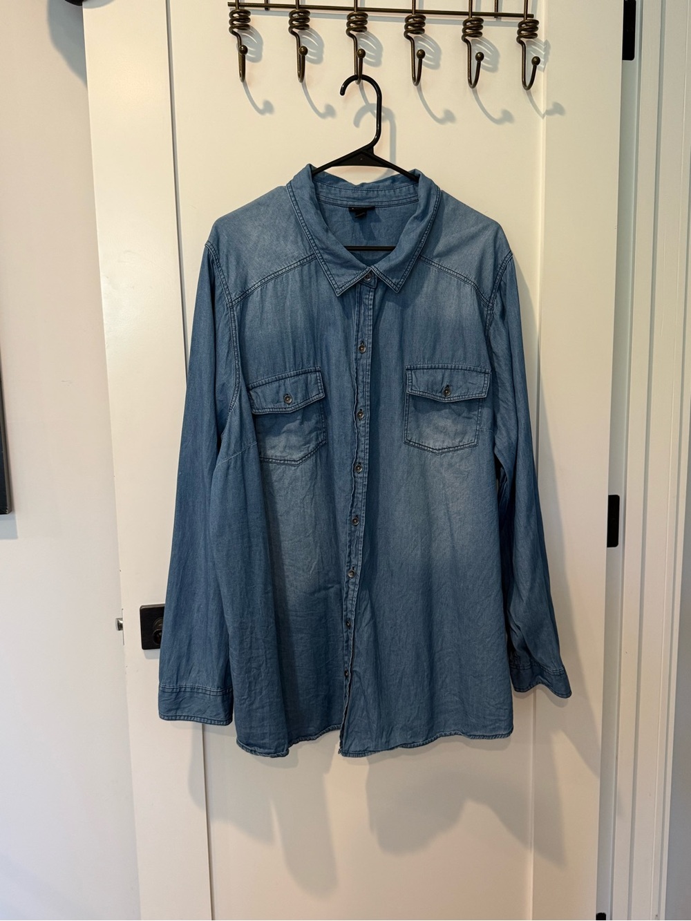 Denim Long Sleeve Button Up